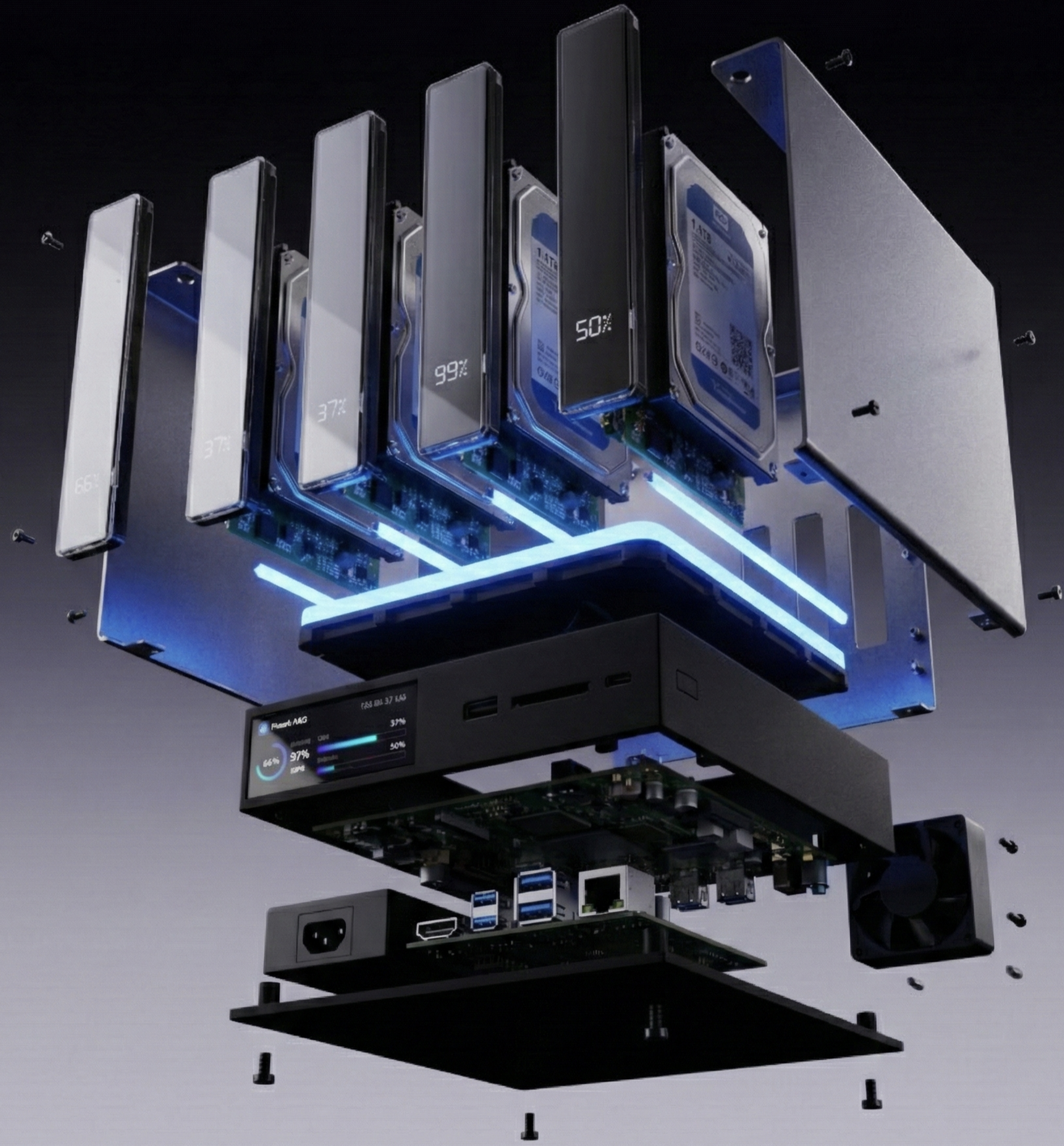 Exploded product view